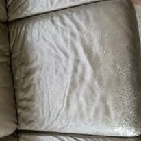 Close view of leather seat panel